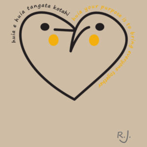 The Huia Call (180GSM) Women, slender fit, crew neckline Design